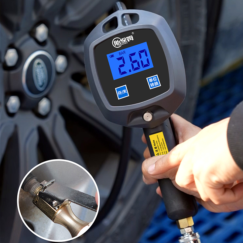 新款高精度胎压表：让每一次出行都安心！
