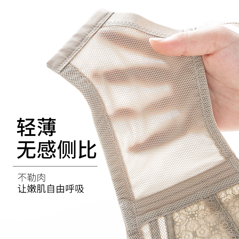 无钢圈超薄款模杯胖mm性感聚拢大码缩胸大胸显小内衣，让你自信满满