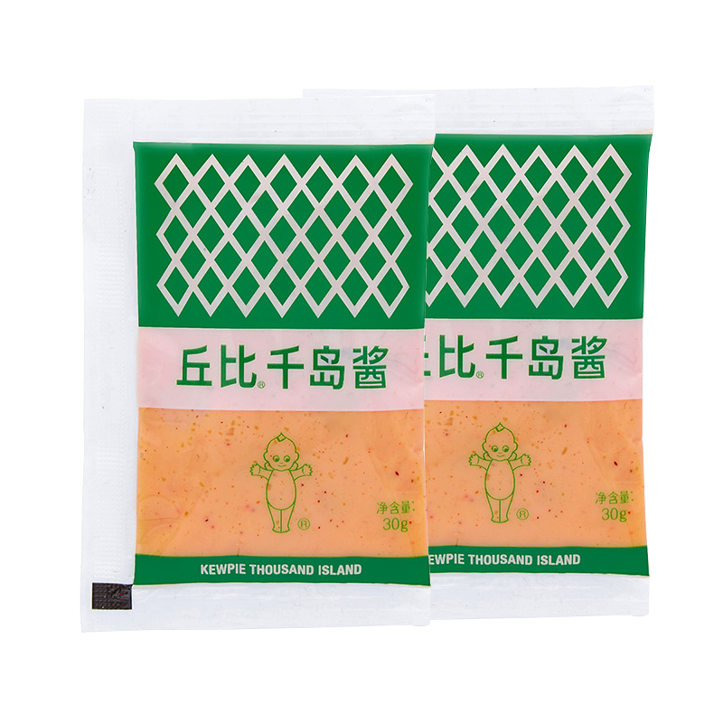 丘比千岛沙拉酱1KG：蔬菜水果面包的完美搭档，寿司制作必备神器！