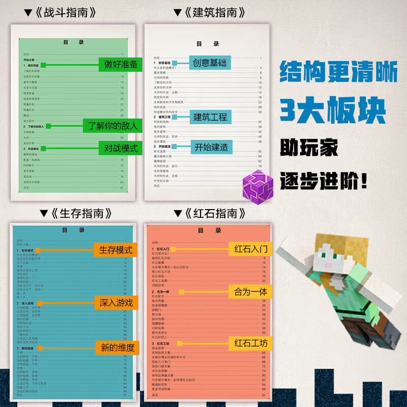 《我的世界》官方攻略生存指南书：解锁全5册漫画+13册小说，打造你的传奇冒险！