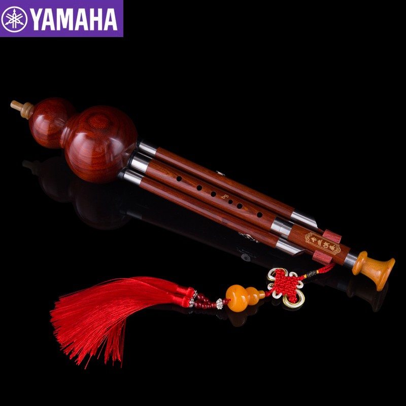 YAMAHA雅马哈黑檀木全红木葫芦丝：成人儿童学生考级必备神器！