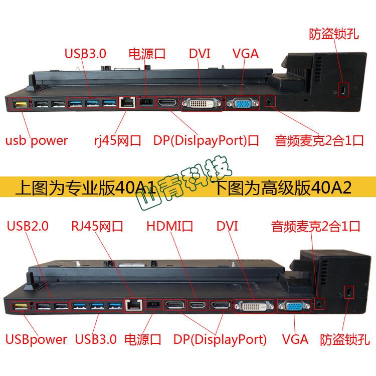 ThinkPad X250/X260/X270/T440P/T450/T470P/T460P/T570 扩展坞底座：解锁办公新姿势，告别桌面杂乱无章！