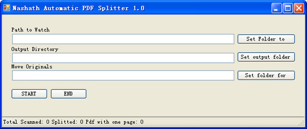 pdf分割软件(Nashath Auto PDF Splitter)v1.0免费版