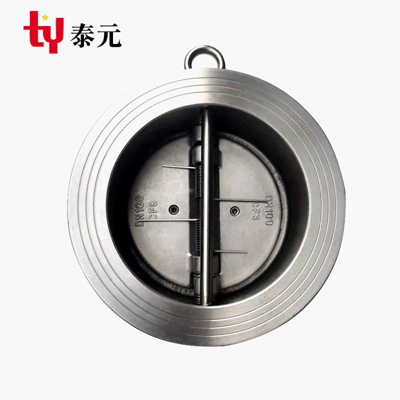 304不锈钢H76W-16P/C对夹式双瓣蝶形止回阀：工业阀门界的守护神！