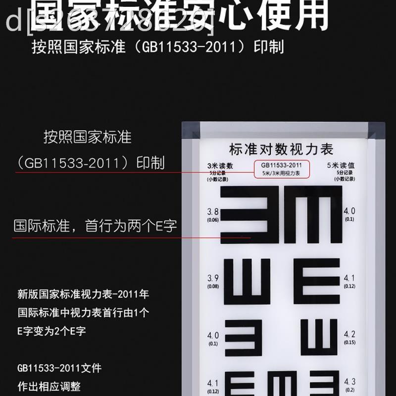 对数视力测试表儿童挂图国际标准视力表灯箱LED家用卡通幼儿园E字：守护宝贝视力的秘密武器！