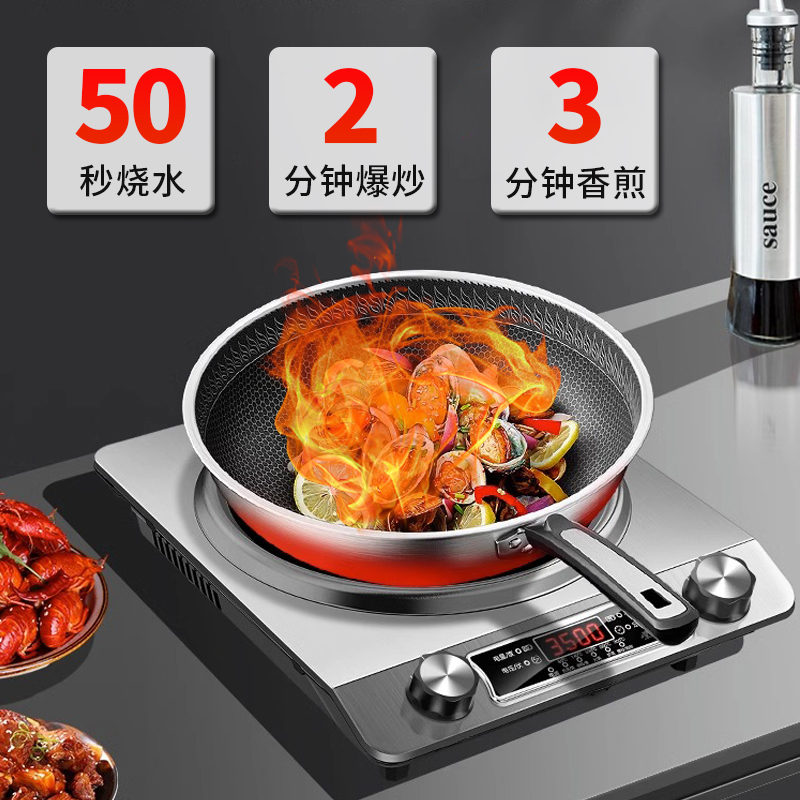3500W不锈钢商用电磁炉：厨房里的高效能“黑科技”，你值得拥有！