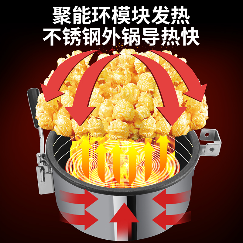 新升级爆米花机：奶茶店电影院必备神器，轻松赚翻天！✨