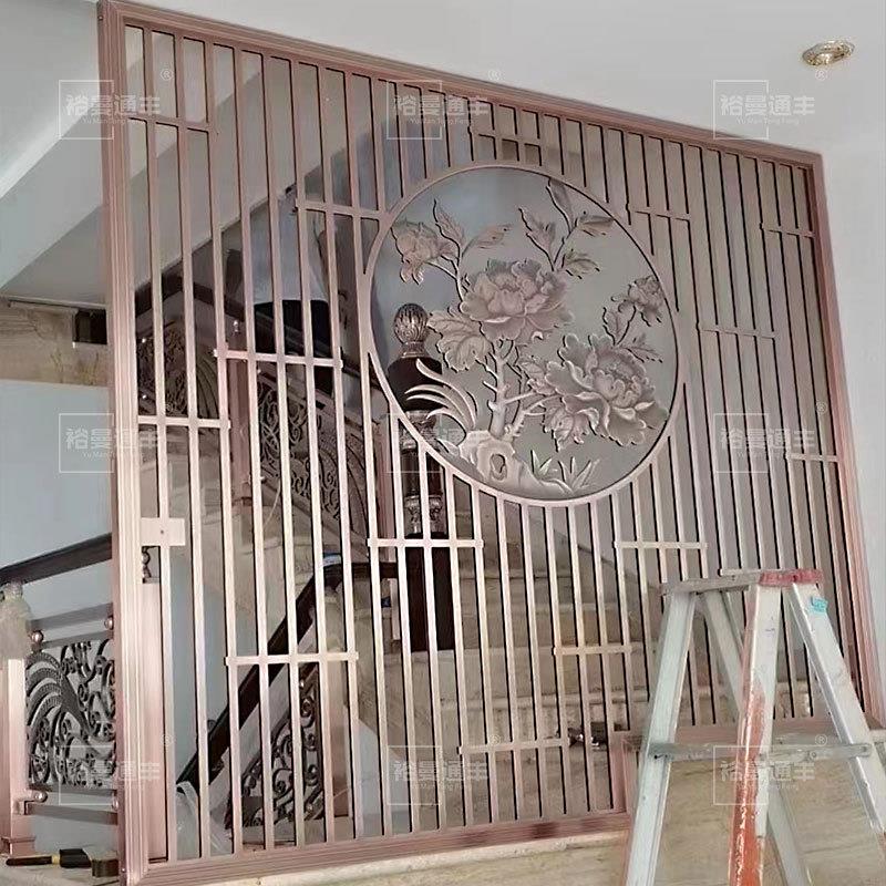 古铜色金属屏风惊艳登场！北京酒店必备神器，颜值与实用并存