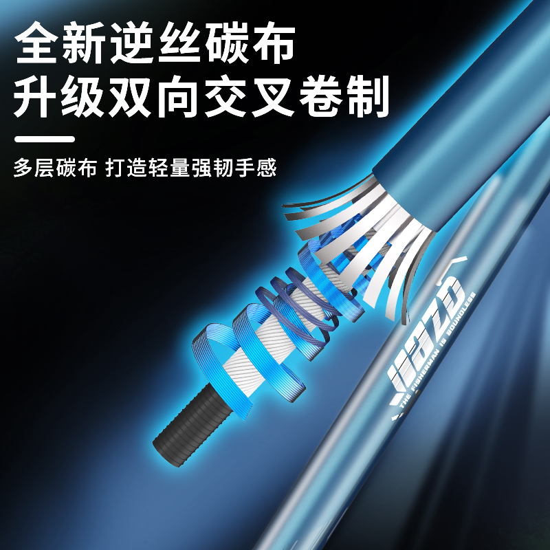 佳之钓碳素抄网竿组合：大物捕捞神器，轻松搞定你的钓鱼梦！