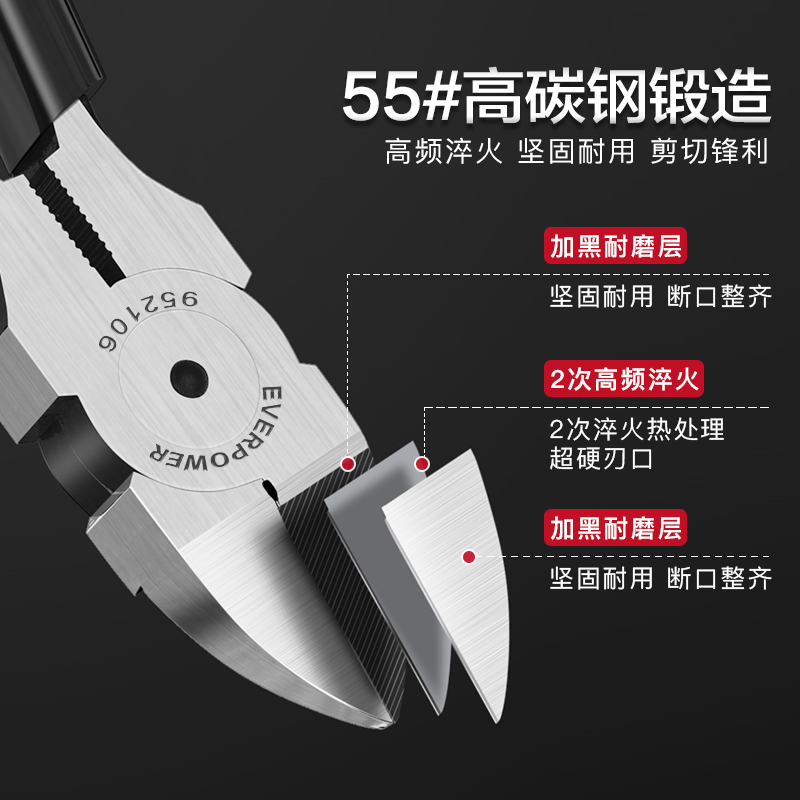 福冈水口钳56寸省力斜嘴钳：电子爱好者的必备神器！️