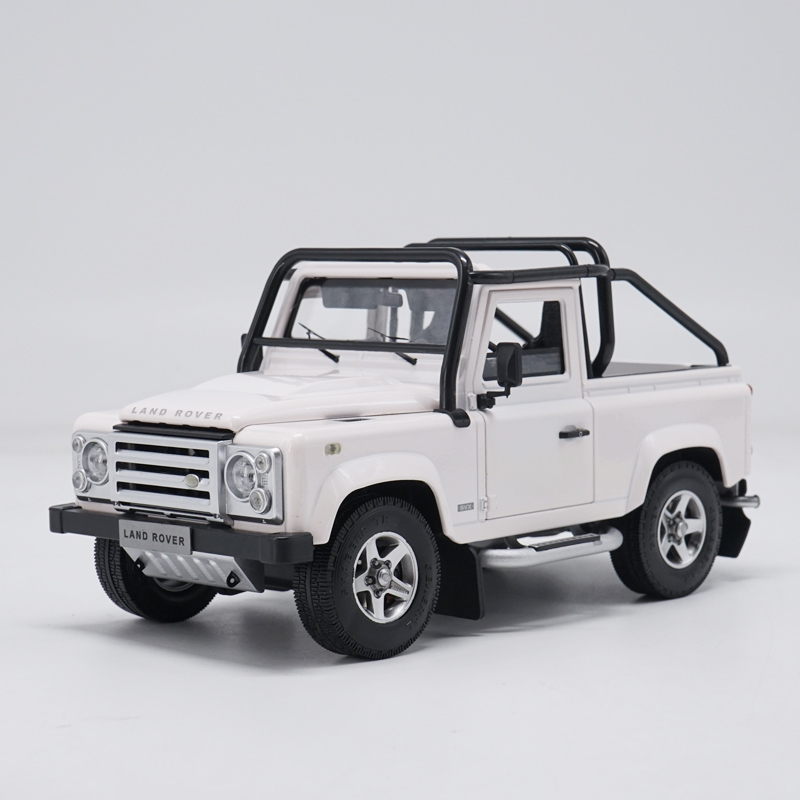 Land Rover 路虎卫士90 1:18比例车模汽车模型-富士白：收藏界的硬汉典范