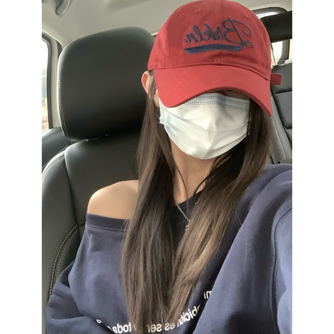 美式安可拉红字母刺绣棒球帽：显白神器，让你的脸小一圈！✨