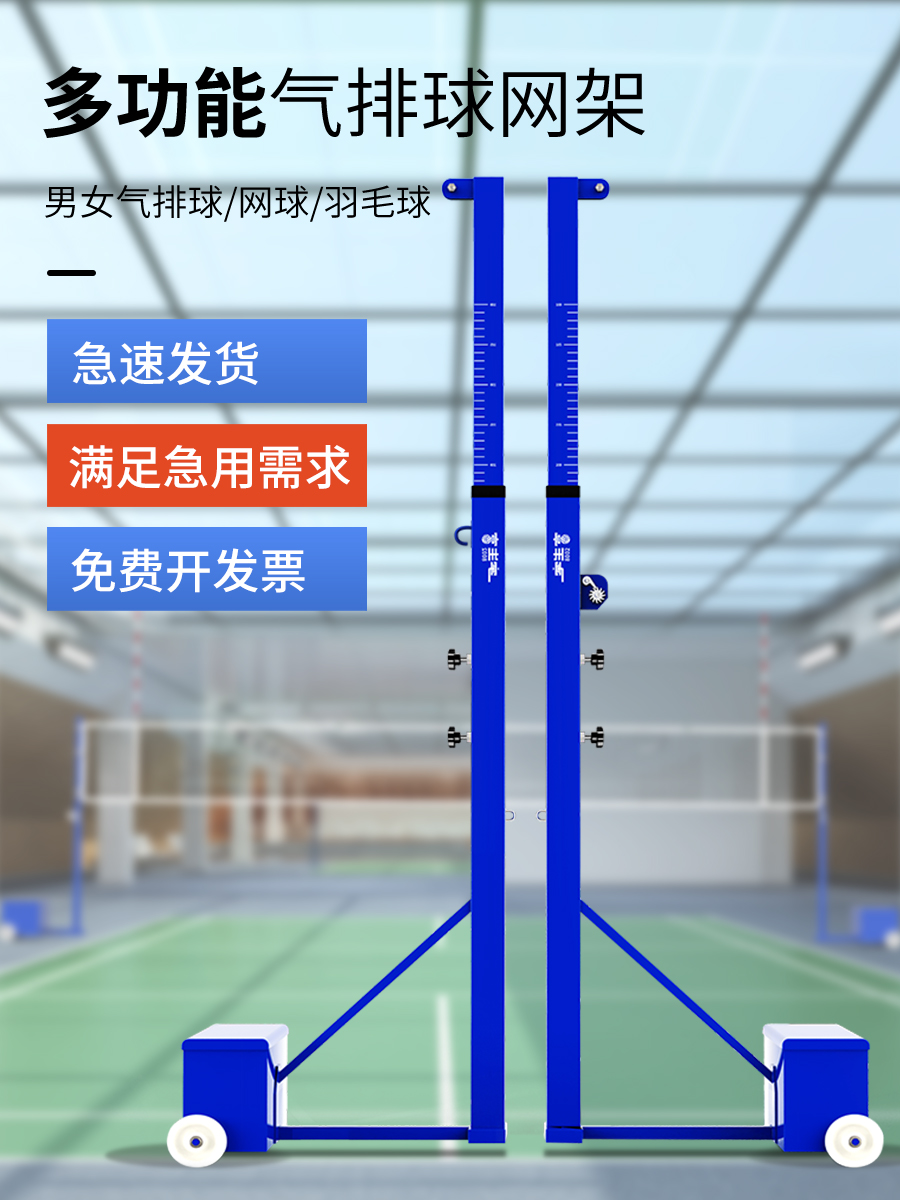 宇生富气排球综合专用网架8002&amp;8003全套LVN001标志杆带包邮，专业级排球网架大揭秘！