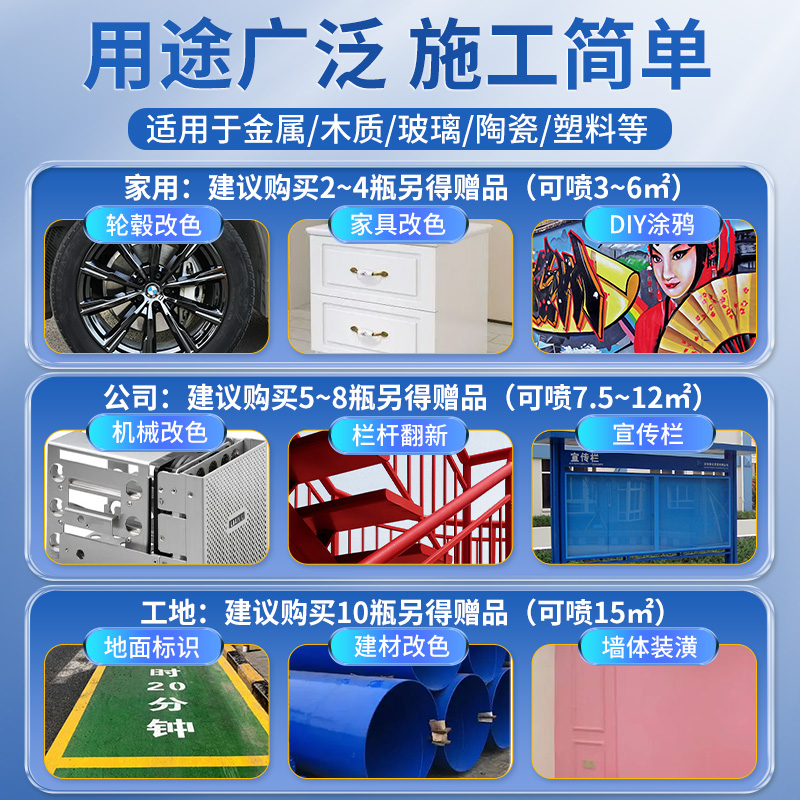 (整箱12瓶)巨浪自喷漆：家居DIY改造神器，轻松打造专属色彩空间！