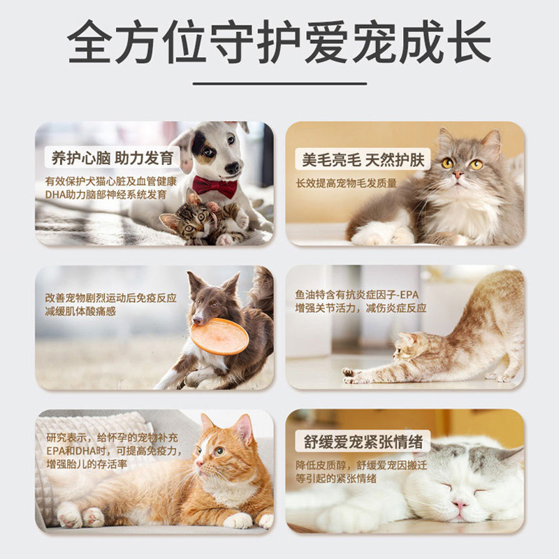 宠物鱼油大揭秘：专治掉毛护肤，猫咪狗狗的美毛神器！