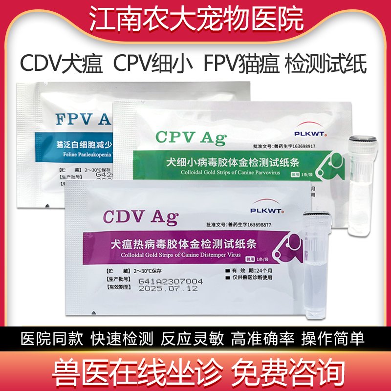犬瘟细小冠状病毒检测卡：宠物健康的守护神！