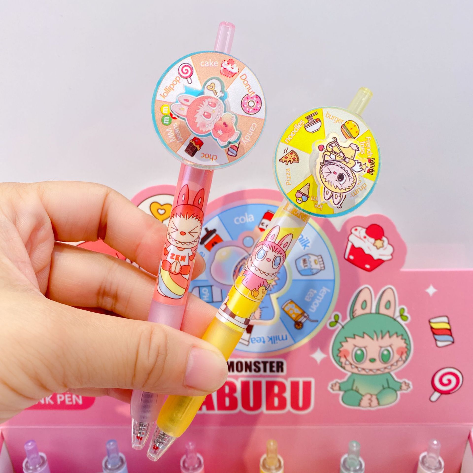 拉布布labubu幸运转盘笔：解压神器，转出你的幸运色彩✨