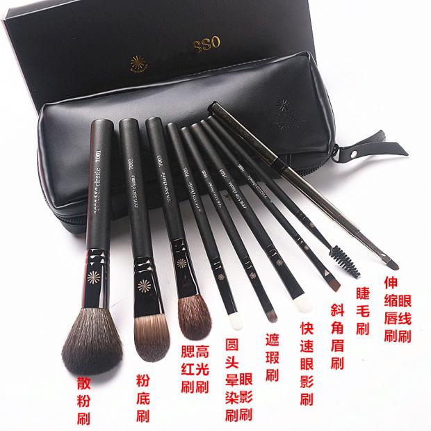 毕加索9支铜管羊毛便携化妆刷礼盒：情人节七夕女友生日礼物，真的值得买吗？