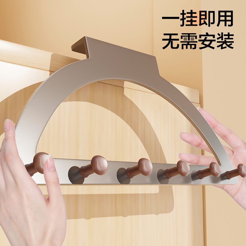 免打孔北欧风挂钩！挂衣收纳神器，酒店同款太香了！