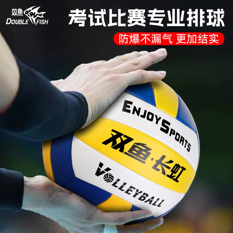 双鱼中考排球：5号标准比赛训练球，初中生考试专用球！