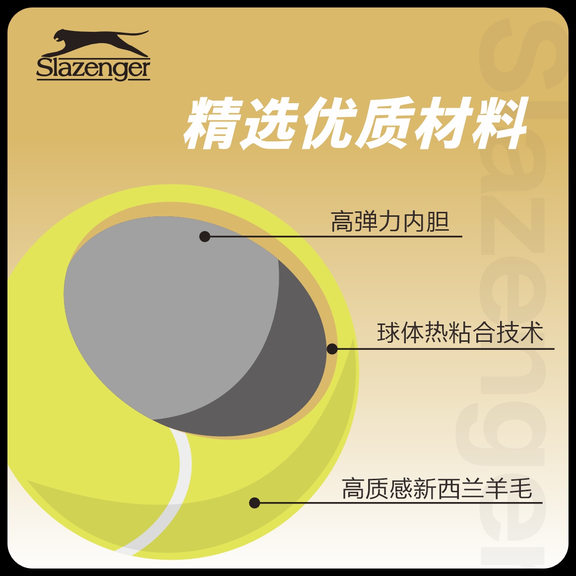 Slazenger史莱辛格网球黄罐白罐紫罐340939：网球爱好者的“神级装备”！