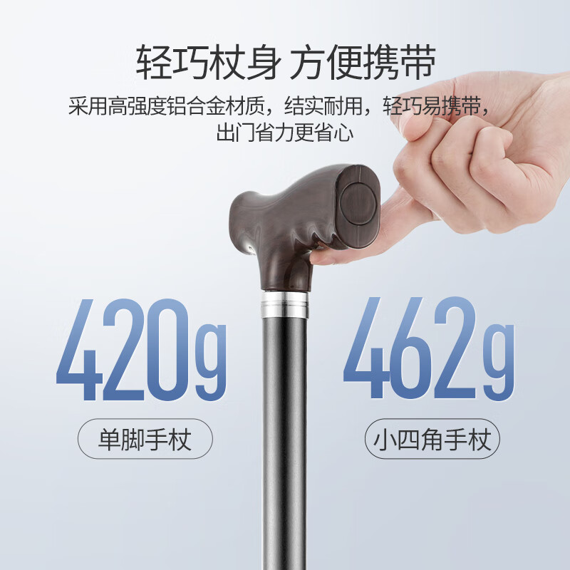 鱼跃拐杖老人防滑骨折四角代步助行器：轻松出行，安全无忧！‍♂️