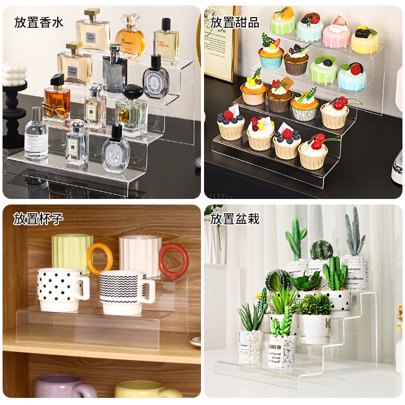 手办控必备神器：桌面创意摆件展示架，分层置物架，让你的玩偶模型整齐排列！