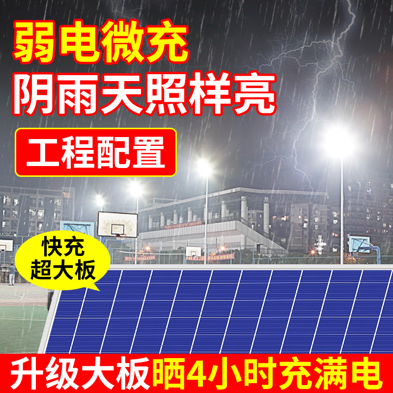220V太阳能两用路灯真香！户外庭院灯太亮了，新农村必备神器