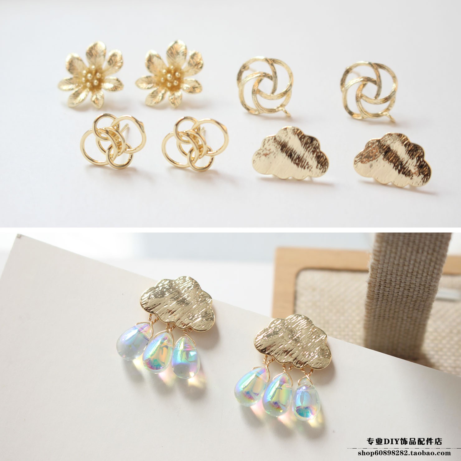 周梵生【培育】钻石耳钉：18K金群镶显大，一克拉耳饰，让女人魅力倍增的秘密武器！