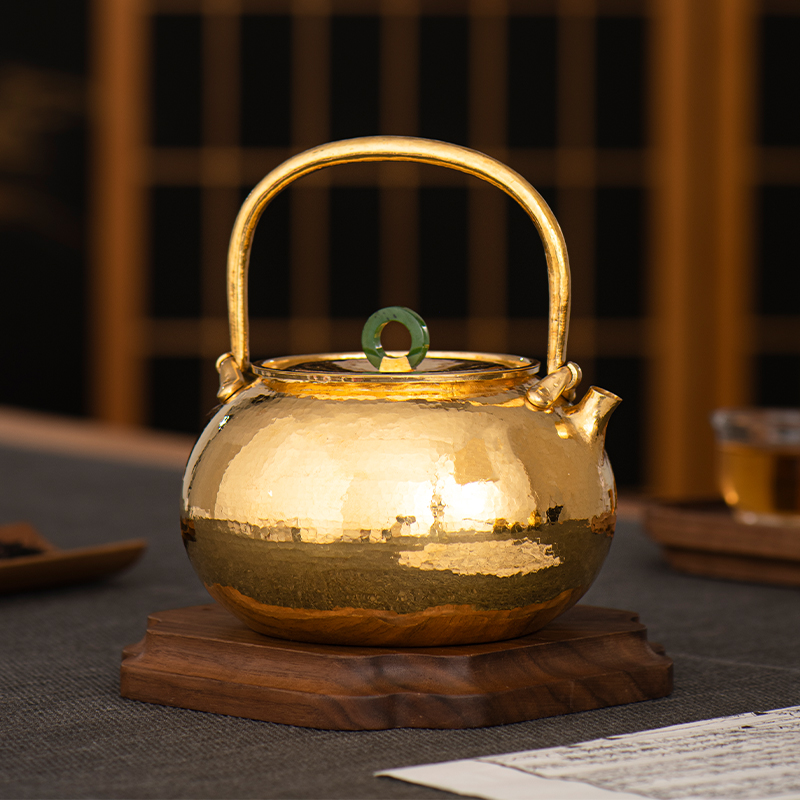 银器时代定制纯金烧水壶：奢华生活新标配，收藏级艺术品！