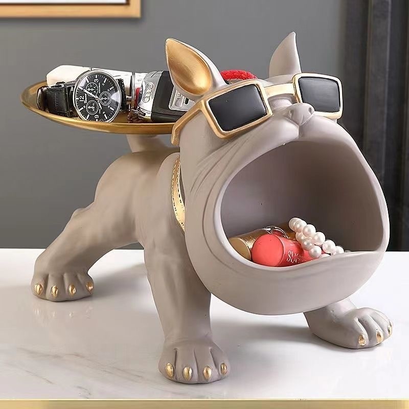 宫前礼潮萌黄金萌犬法斗摆件：送给女友的生日礼物，让她瞬间心动