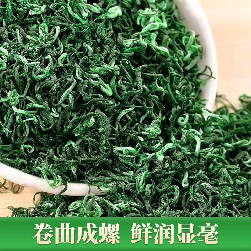 2024新茶高山绿茶太香了！日照充足+云雾缭绕，碧螺春散装袋装真香预警！