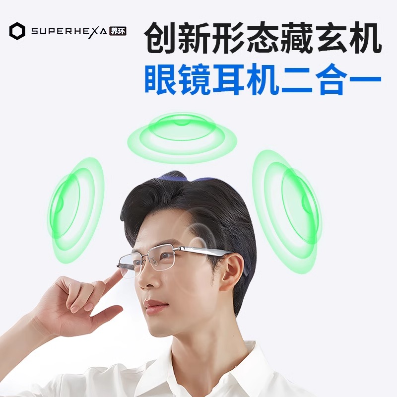 打破语言障碍，AI智能蓝牙音频英语实时翻译眼镜，让沟通无界限