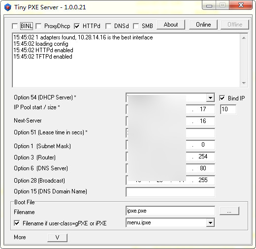 Tiny PXE Server(pxe服务器软件)v1.0.0.19官方版
