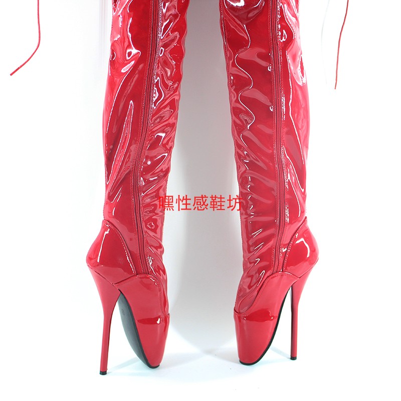 定制大码芭蕾舞红色高跟鞋：女王魅力全开，36-46码任你挑！