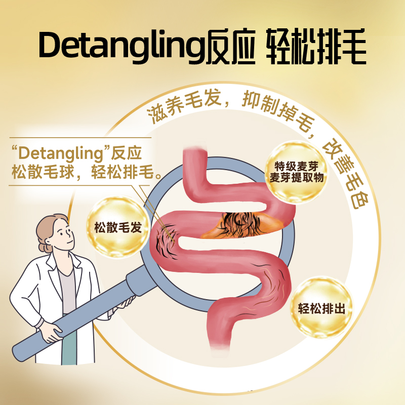 自营正品德国进口俊宝化毛膏：猫咪去毛球调理肠胃的福音！