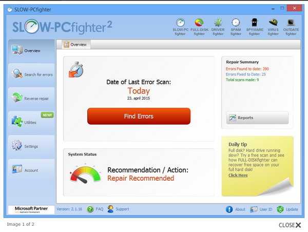 注册表清理工具(SLOW PCfighter)v1.6.12