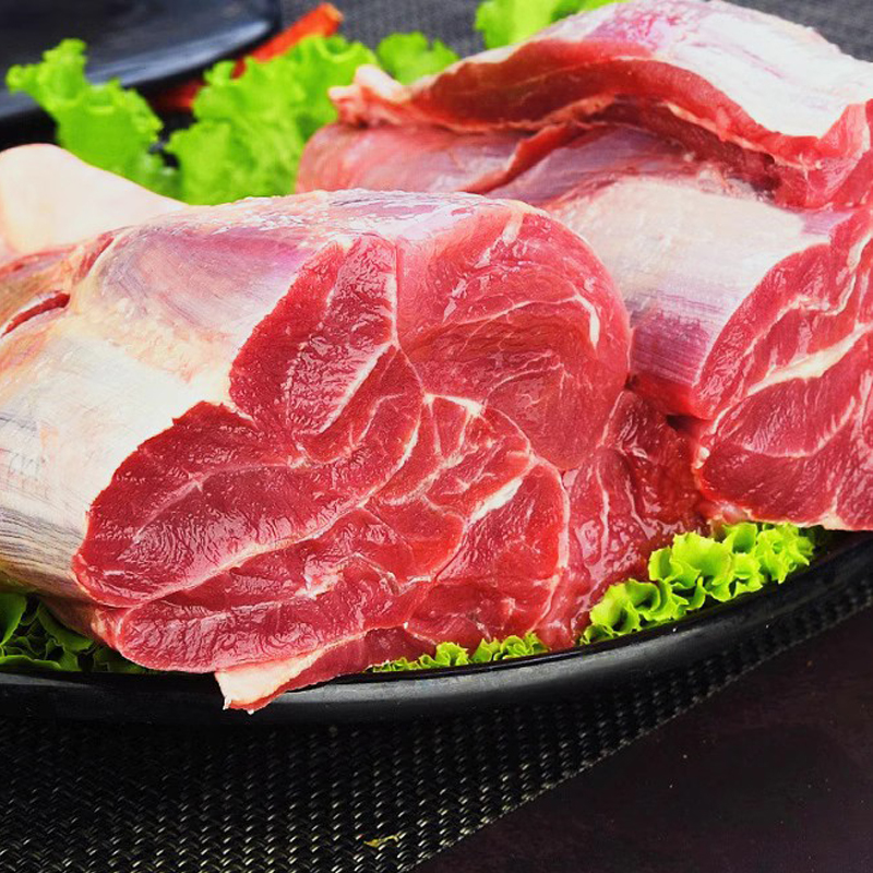 内蒙草原堡牛腱子：解冻美味，顺丰速递新鲜直达！