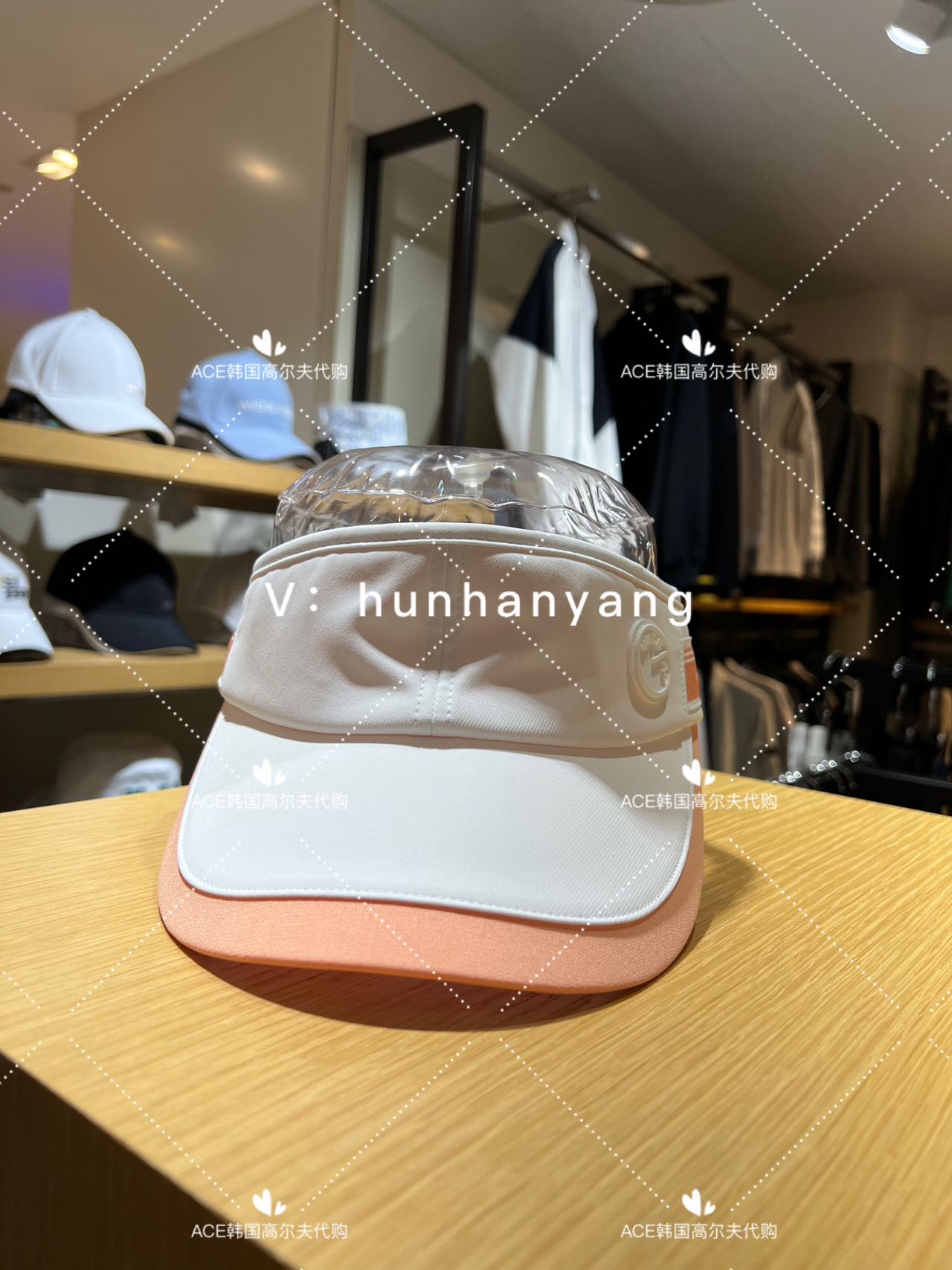 Wangle高尔夫女士2023春季折扣百搭LOGO飘带蝴蝶结防晒帽，这顶帽子真的绝了！