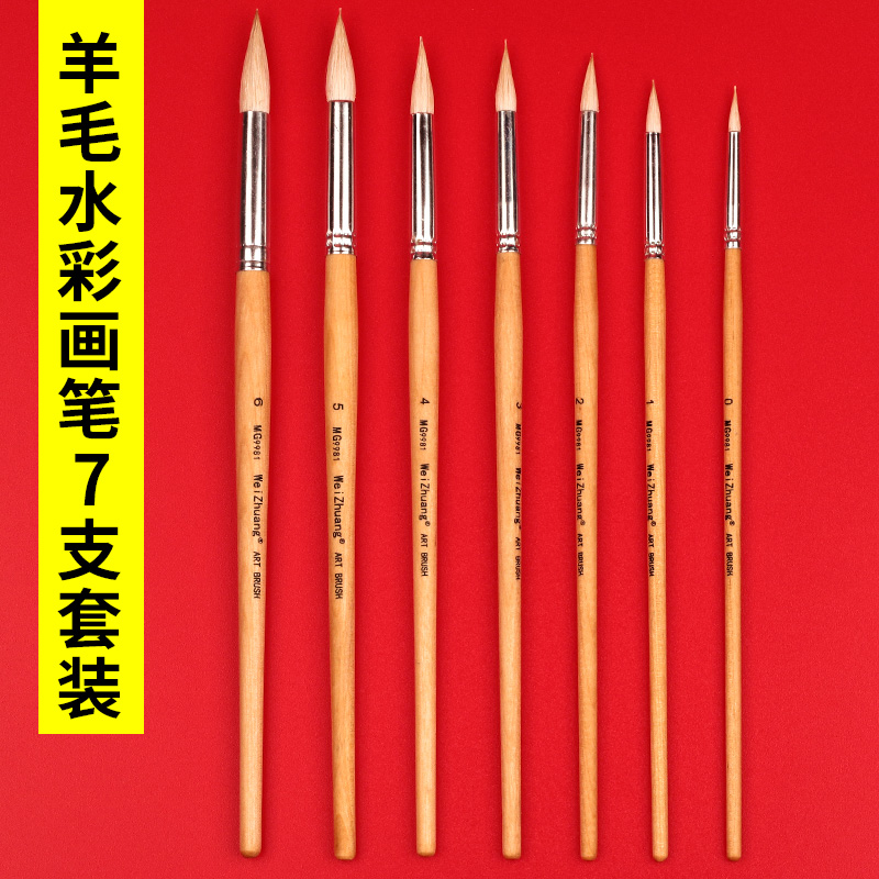 羊毛刷水彩画笔：艺术之旅的必备神器，美术生必看攻略！