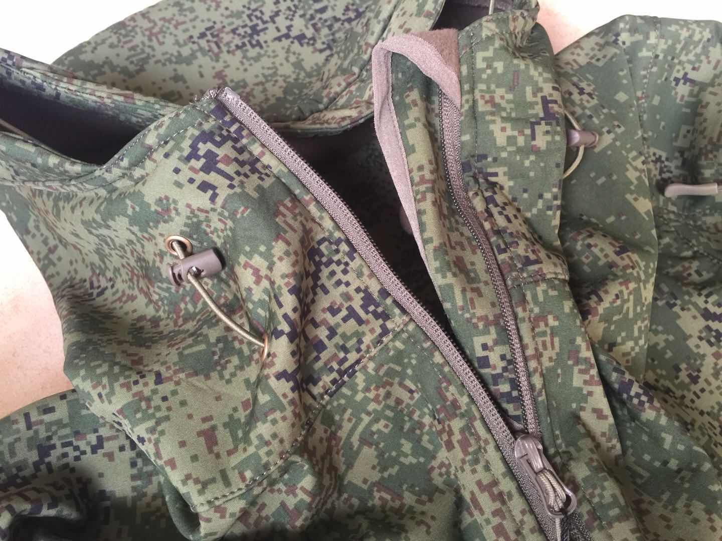 战术汤姆外贸俄罗斯软壳绿废抓绒作战冲锋衣：硬核军迷必备