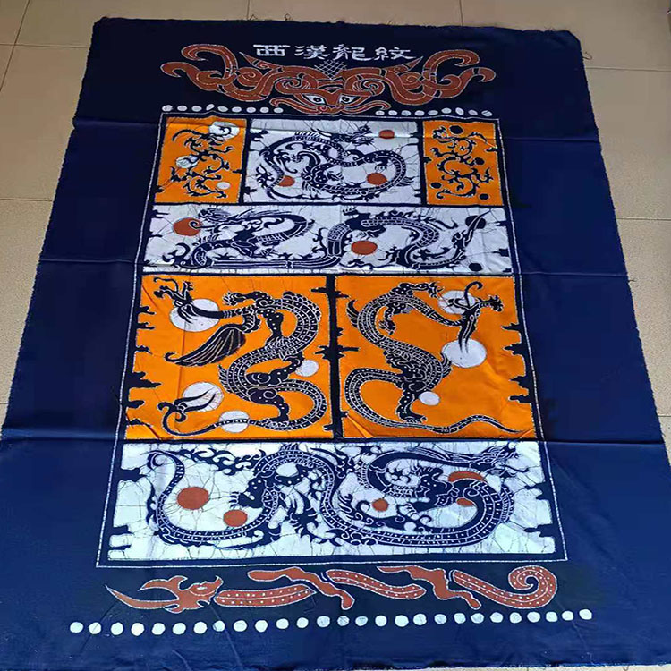 手绘蜡染门帘桌布，复古墙画大理风情，送老外最地道的居家好物！