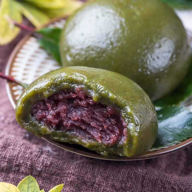 艾草青团原料套餐：网红咸蛋黄肉松豆沙抹茶，清明美食新风尚！