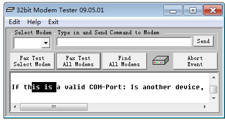 32bit Modem Tester数据分析软件v10.02.01绿色版