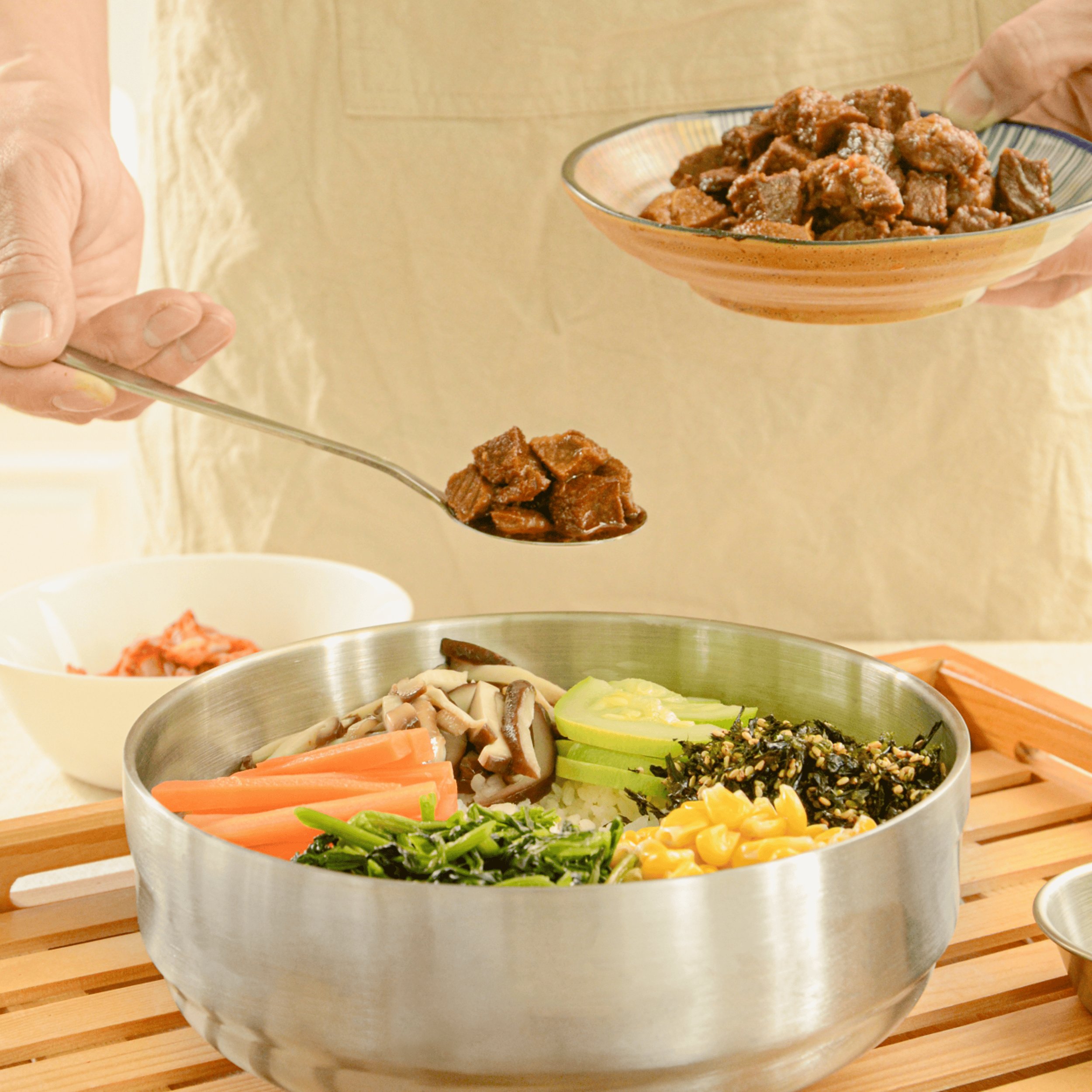 如厨拌饭牛肉粒1kg：韩式拌饭料理包，某村同款盖浇饭熟食卤味牛肉粒，你真的吃对了吗？