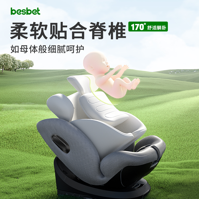 儿童安全座椅360度旋转坐椅：宝宝出行的安全守护神