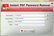 Instant PDF Password Remover6.0