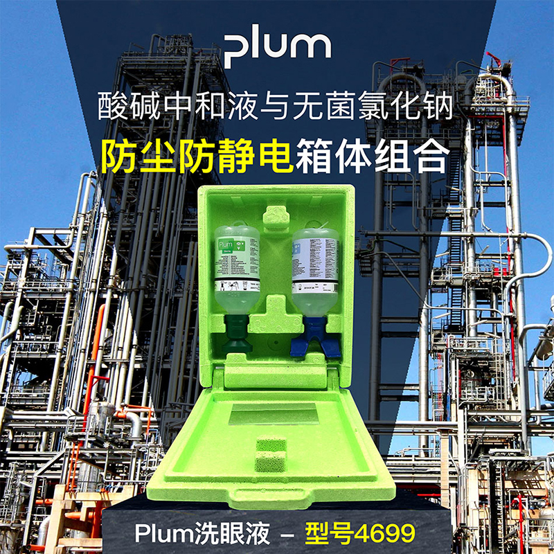 PLUM丹麦4600洗眼液防静电套装：安全防护，守护双眼！✨