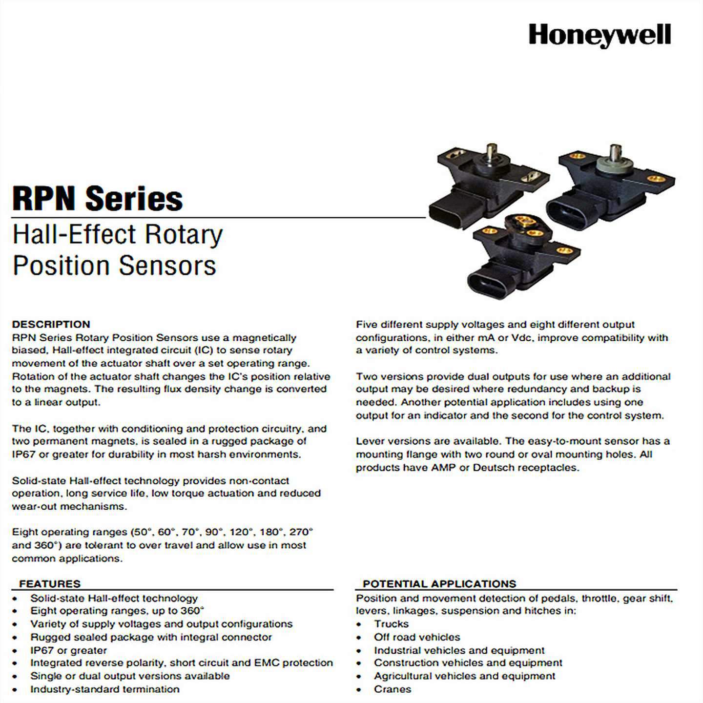 RPN1A112H位置传感器：解锁精准控制，科技新体验！