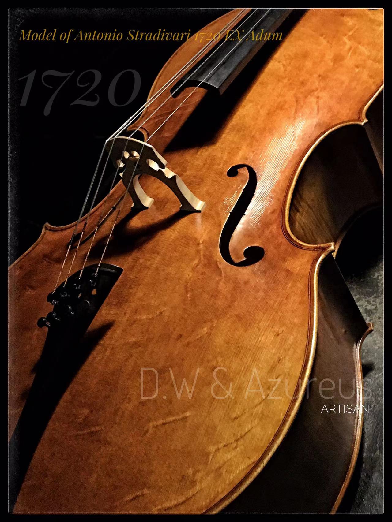 大提琴4/4欧料手工独立制作S-1720-E：致敬Stradivari1720的完美复刻
